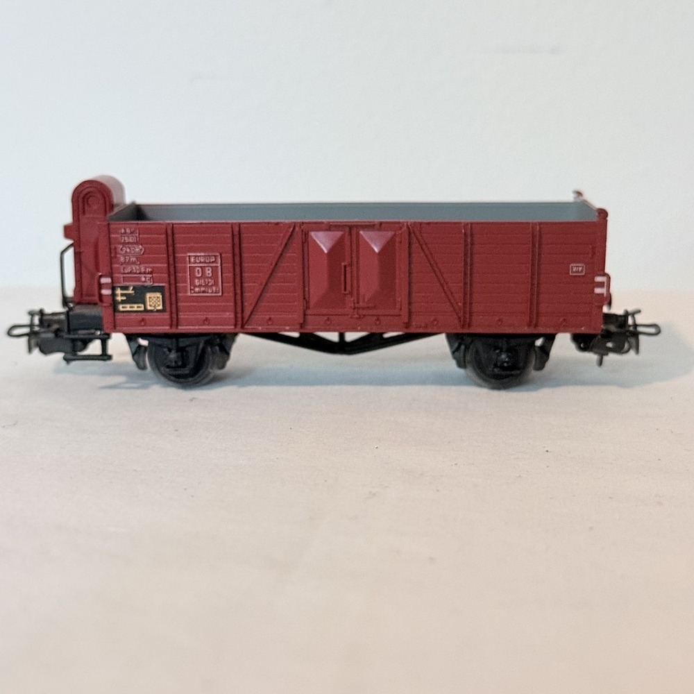 Marklin H0 4601 DB Open Goods Wagon w/ Brakeman's Cab Model Train Car Excellent